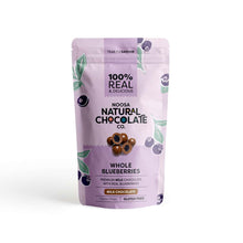 Load image into Gallery viewer, Noosa Natural Chocolate Co. Blueberries Coated in Premium Milk Chocolate